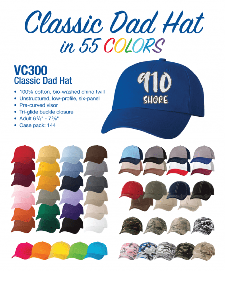 Classic Dad Hats in 55 Colors! Custom Apparel Source
